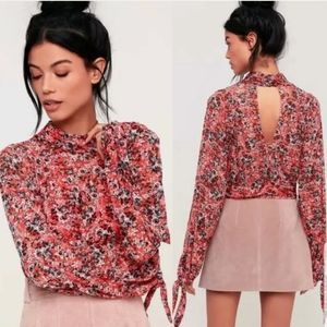 Free People 'all dolled up' net crop top, size S